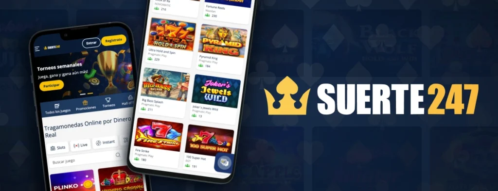 Juega en el casino Suerte247 desde tu móvil